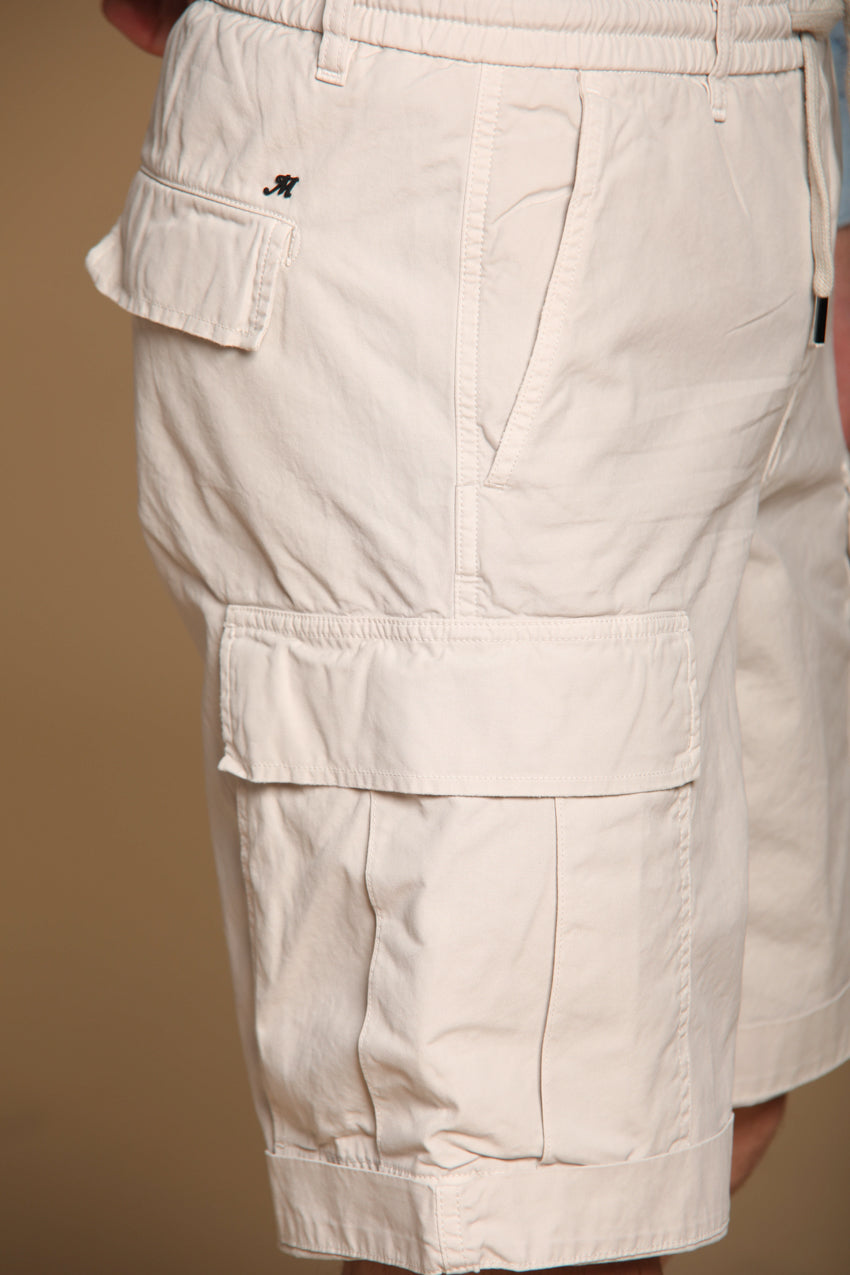 Cargo M74 men's cargo bermuda in oxford cotton canvas relaxed fit