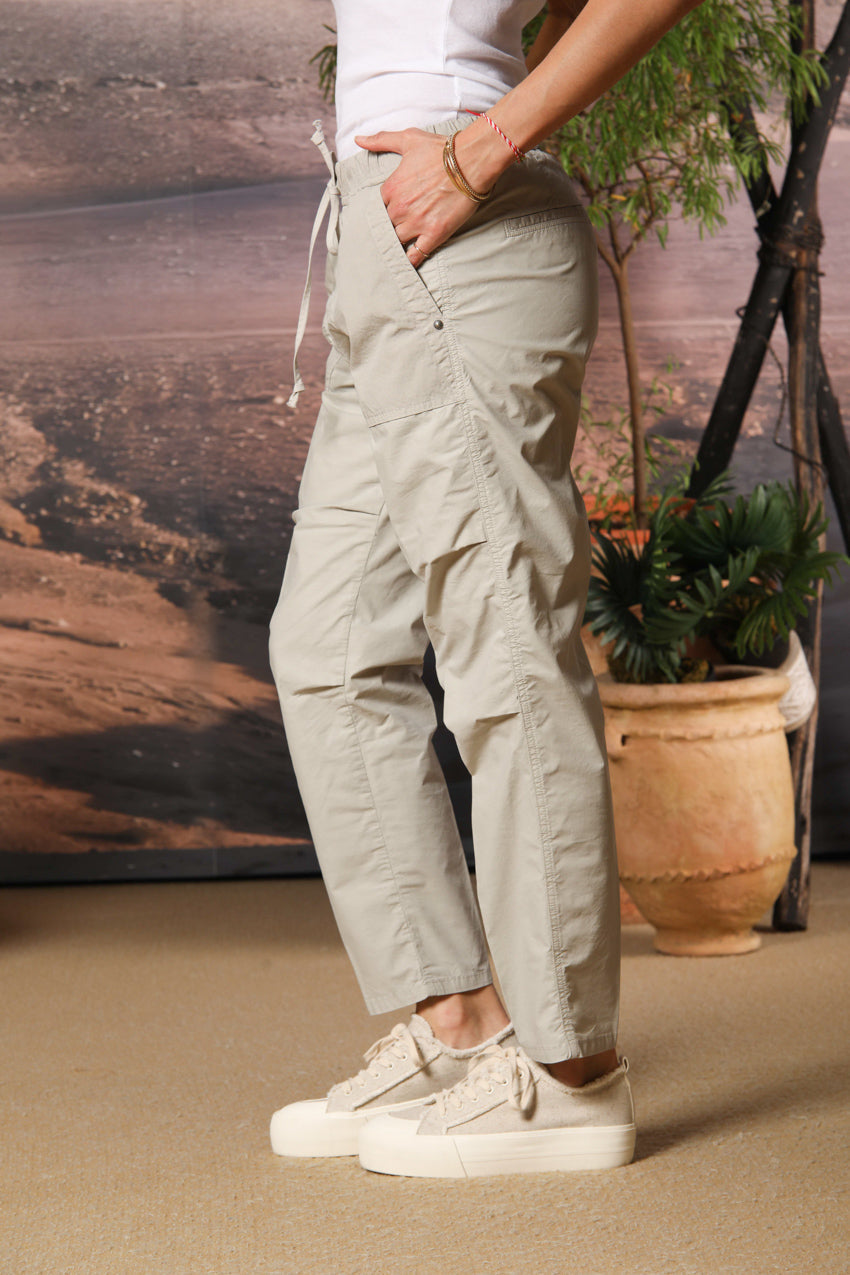 Fatique Jogger women's cargo pants in parachute canvas with a