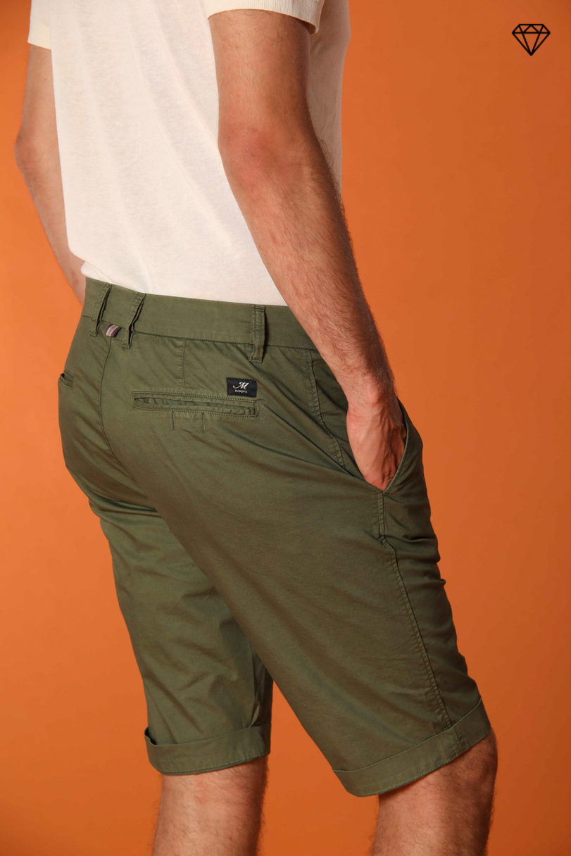 London men's chino bermuda shorts in Pima cotton Regular fit ①