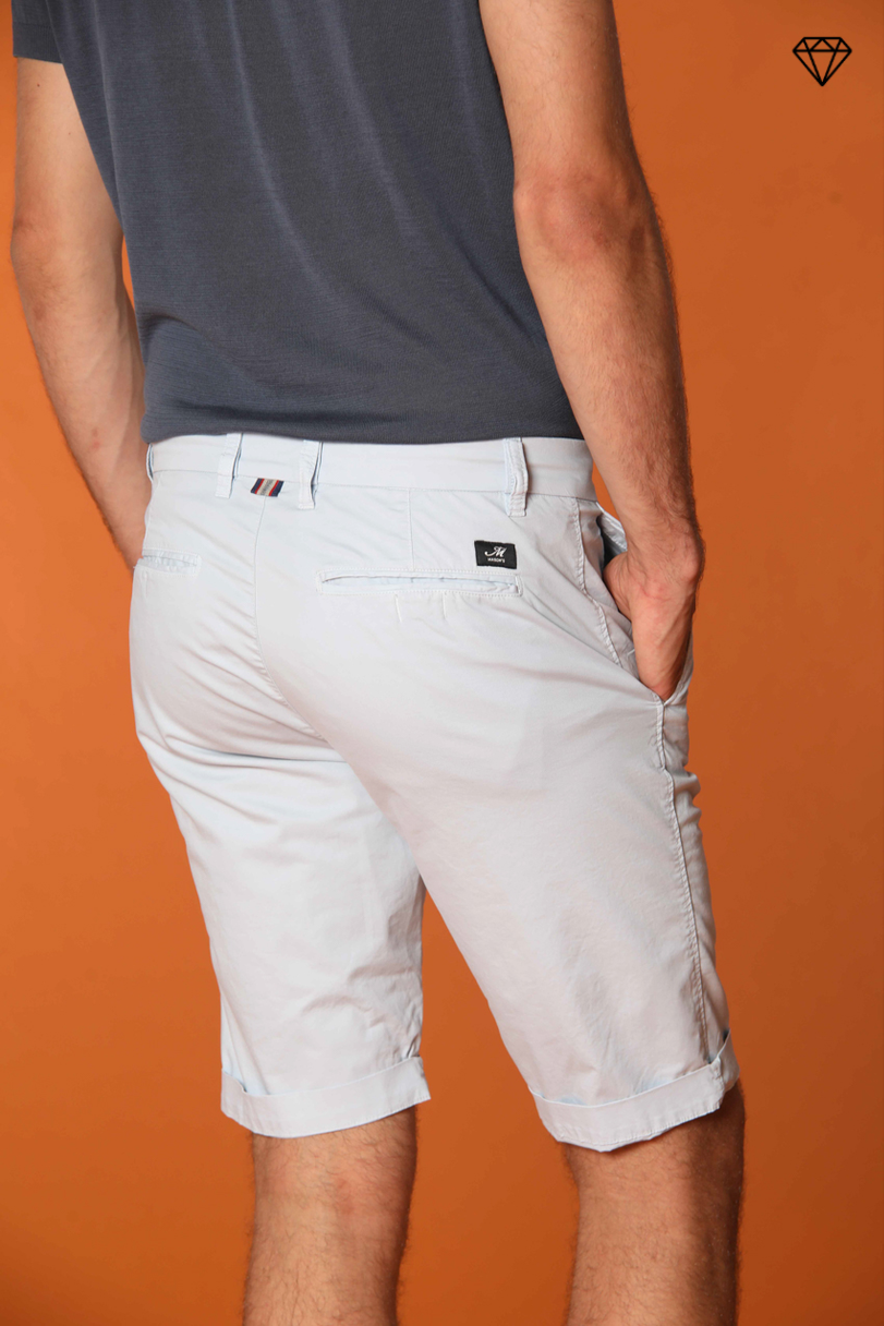 London men's chino bermuda shorts in Pima Cotton Regular fit ①