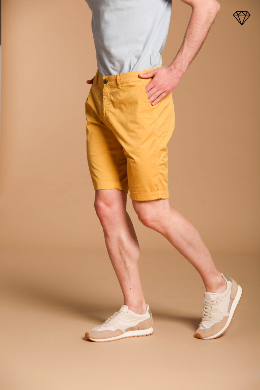 London men's chino bermuda shorts in Pima Cotton Regular fit ①