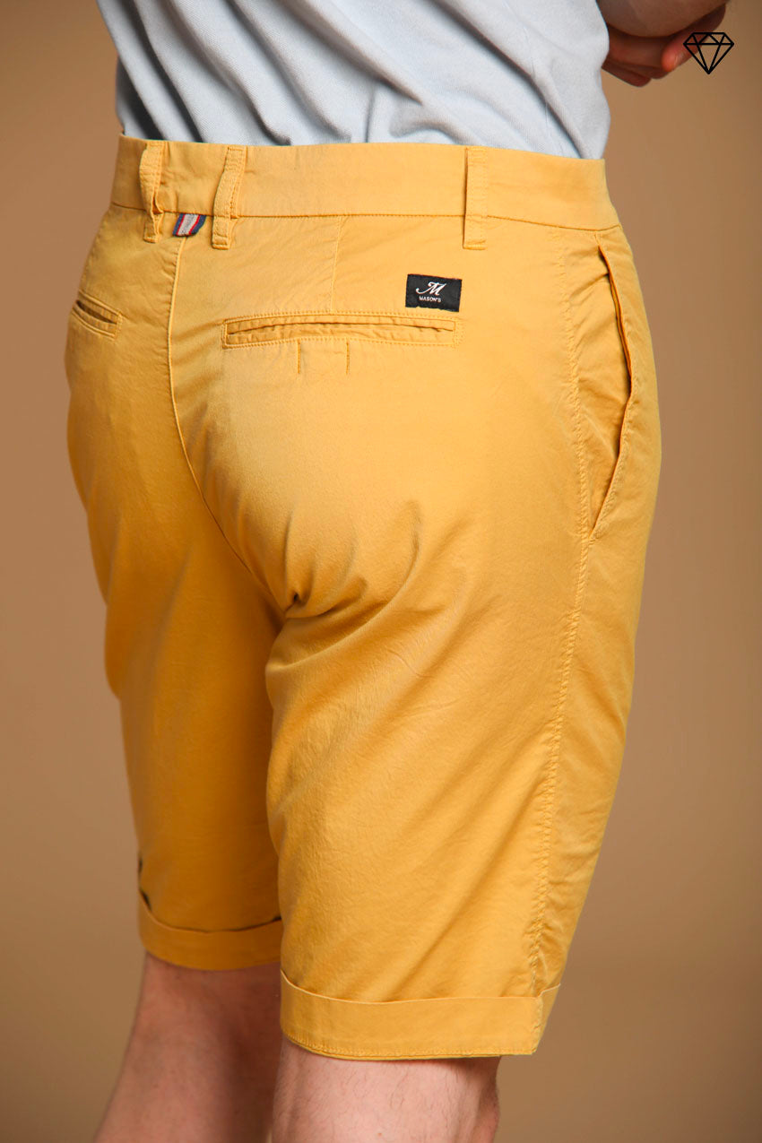 London men's chino bermuda shorts in Pima Cotton Regular fit ①