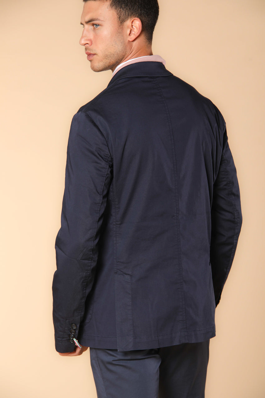 Da Vinci Travel Blazer Herren aus technischem Satin Travel Stretch mit Details