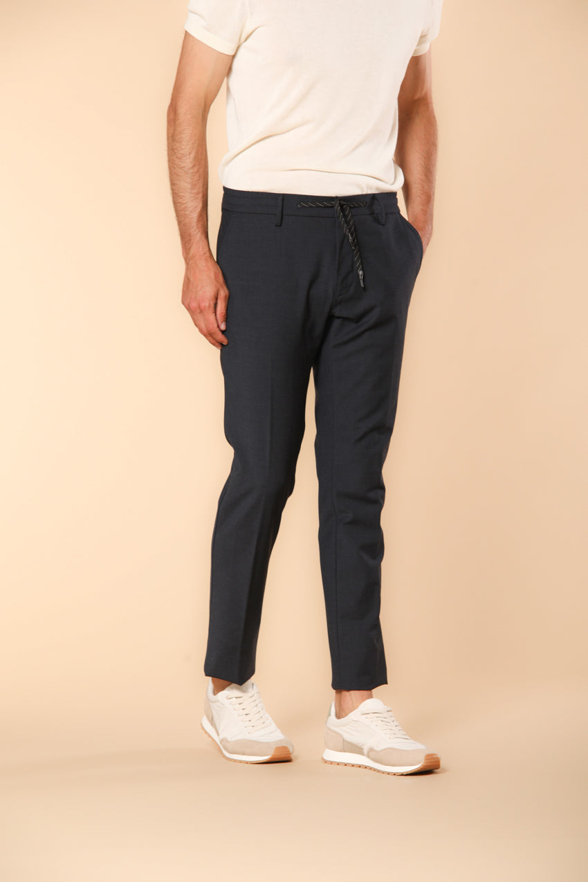 Milano Jogger men's jogger chino pants in travel wool extra slim