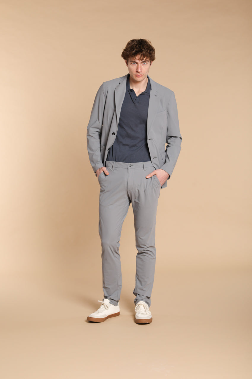 Milano Dynamic pantalone chino jogger uomo in jersey super tecnico extra slim fit