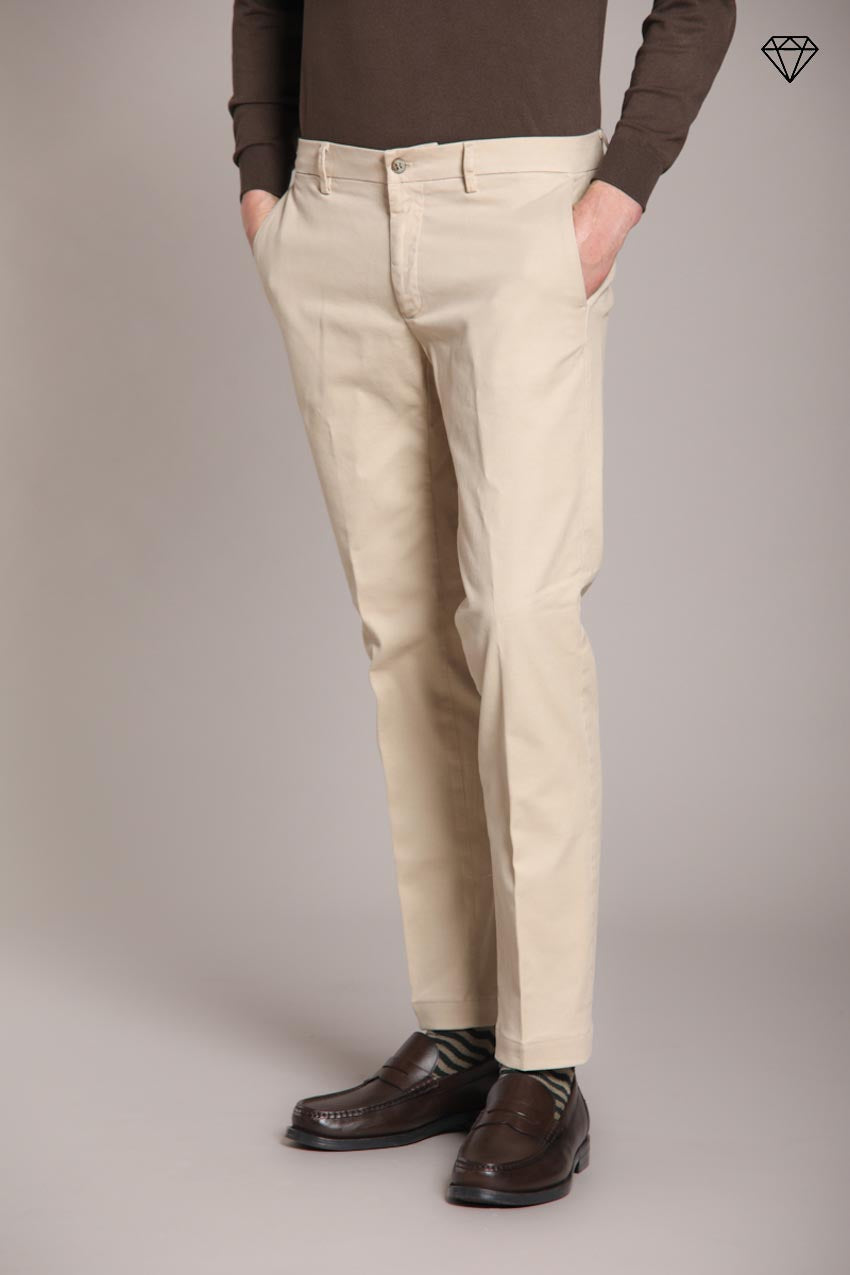 Chino Trousers Men's New York Milk in Gabardine  | Mason's  Mason's