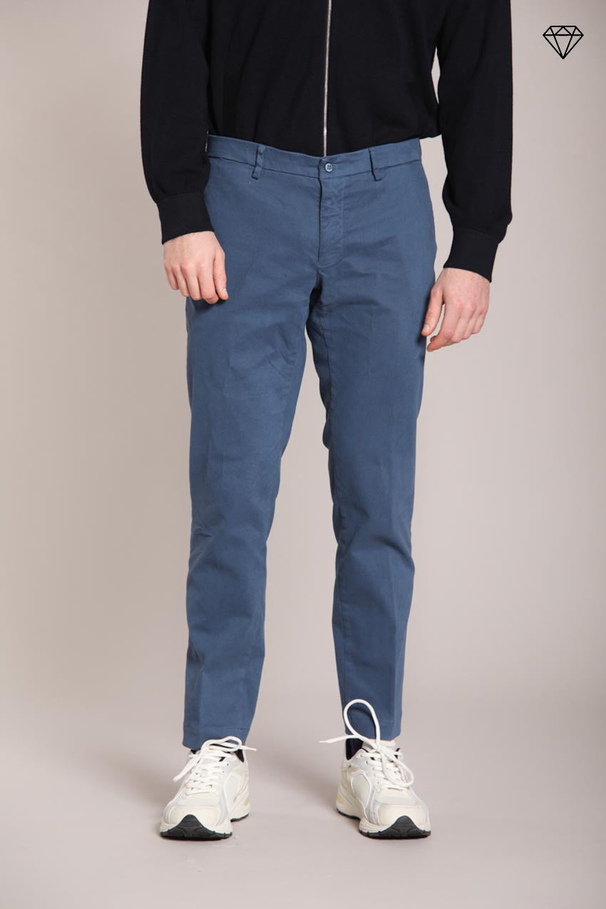 Chino Trousers Men's New York Air Force Blue in Gabardine ①