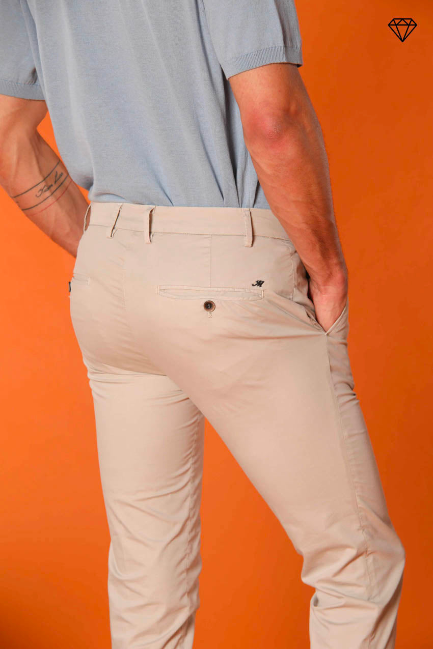 Milano men's chino pants in pima cotton extra slim fit ①