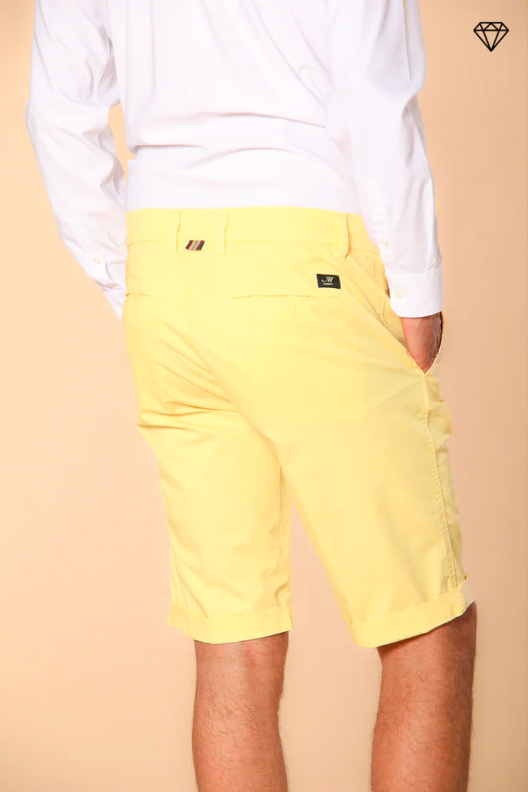 London men's chino bermuda shorts in Pima Cotton Regular fit ①