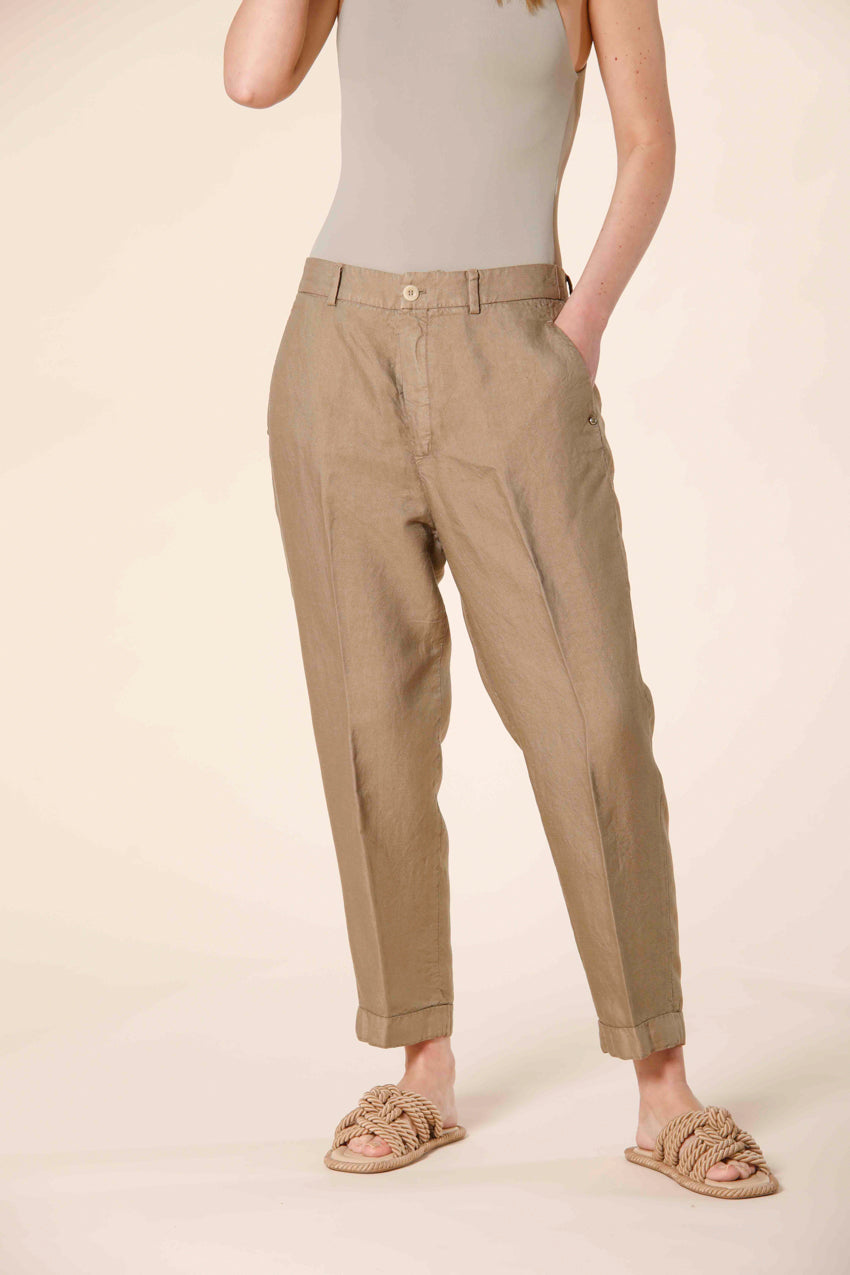 Pantalons chino jogger femme Linda Summer Tourterelle Mason s