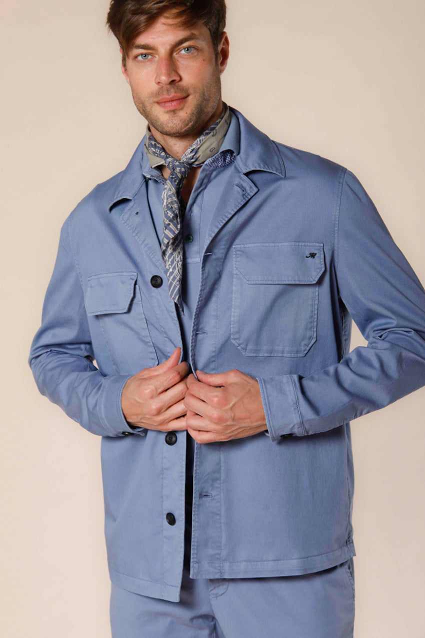 Summer Jacket men s overshirt in cotton and tencel regular