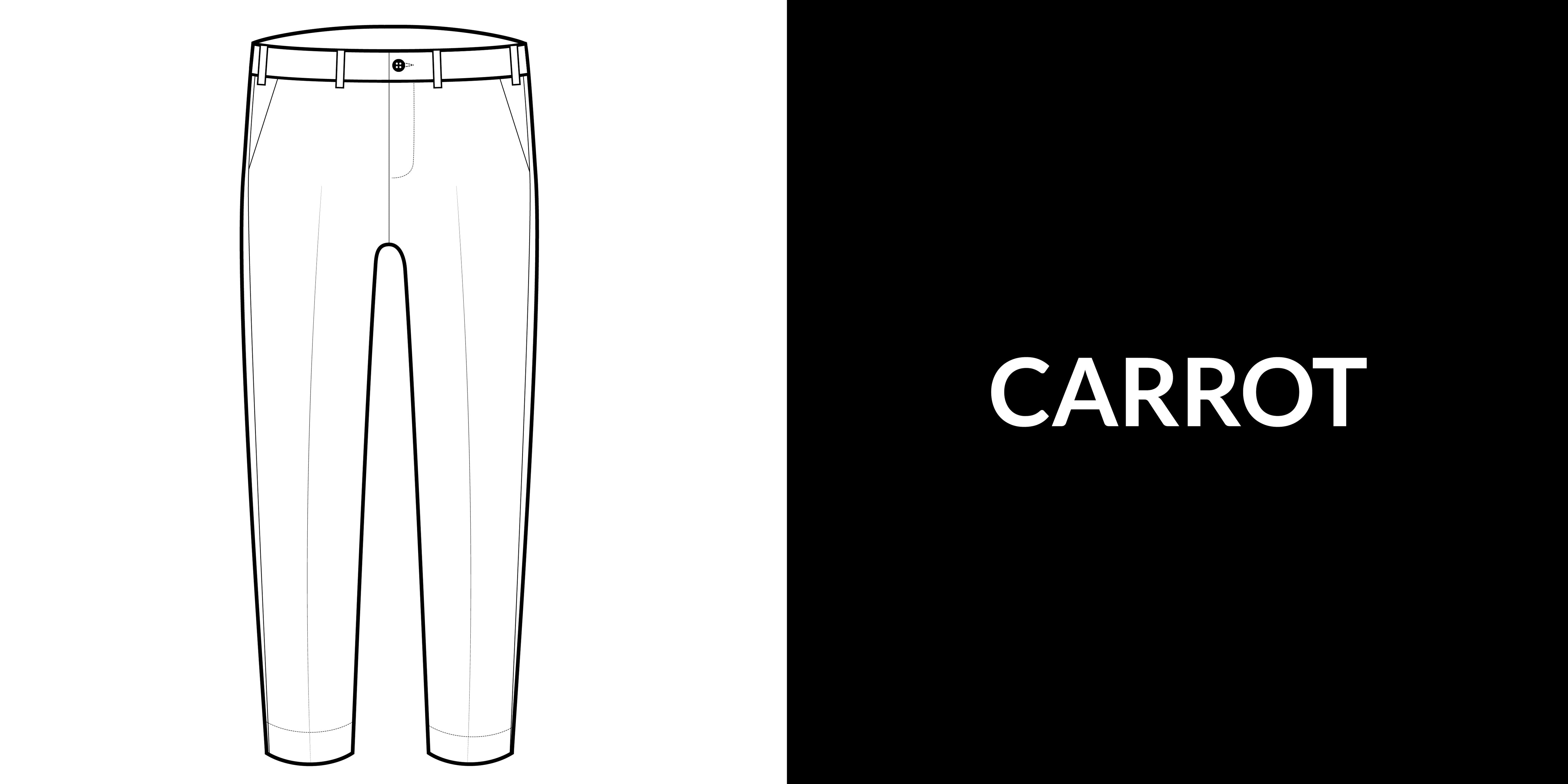 Men's carrot fit pants by Mason's