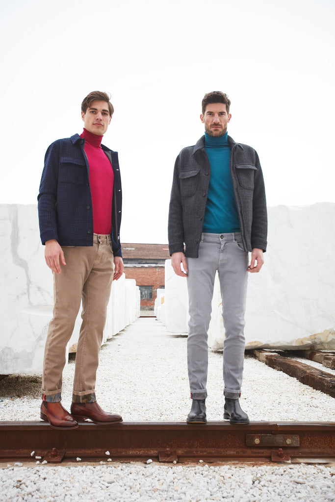 5 Colors FW23: men's cotton jeans