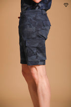 Chile Herren-Cargo-Bermuda aus Baumwolle mit Camouflage-Muster Slim Fit ①