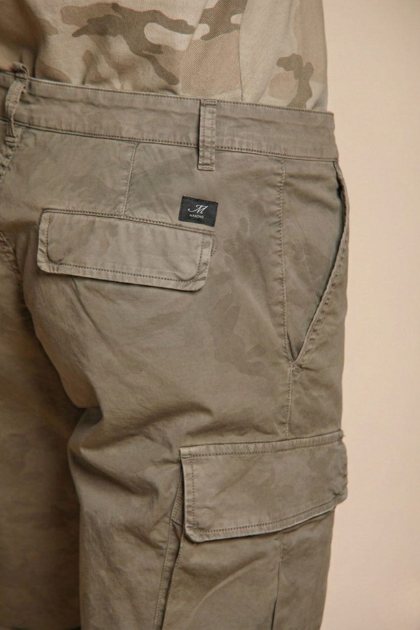 Chile bermuda cargo homme en coton imprimé camouflage slim fit ①