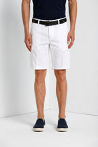 Chile men's cargo bermuda in stretch satin slim fit ①