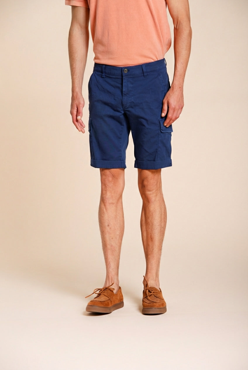 Chile Herren Cargo Bermuda aus Stretch-Satin slim fit ①