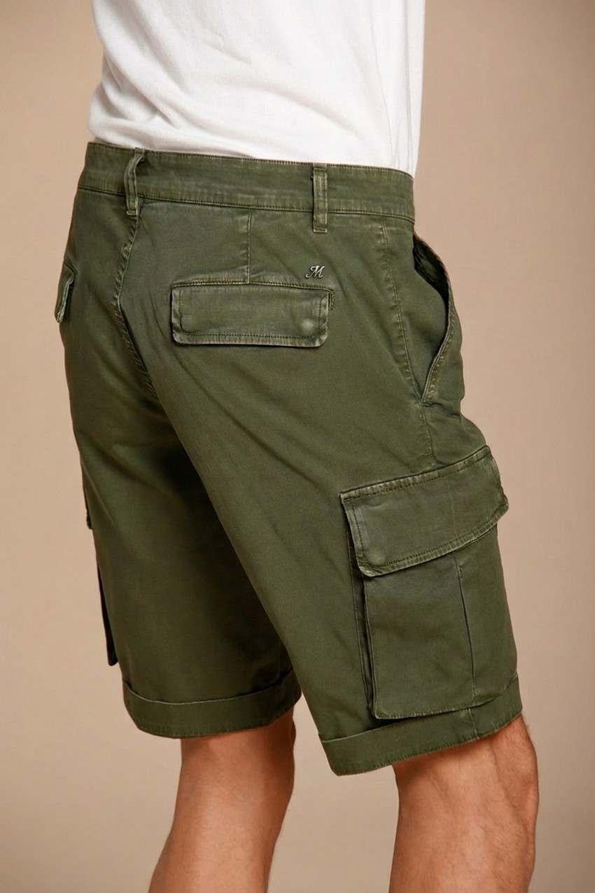 Chile Herren Cargo Bermuda aus Stretch Satin slim fit ①