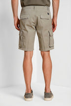 Chile bermuda cargo homme en satin stretch slim fit ①