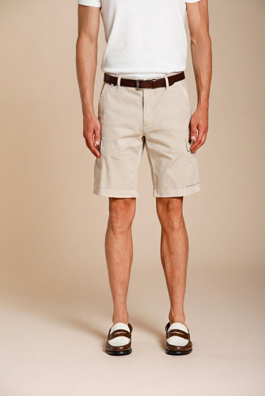 Chile Herren Cargo Bermuda aus Stretch-Satin slim fit ①