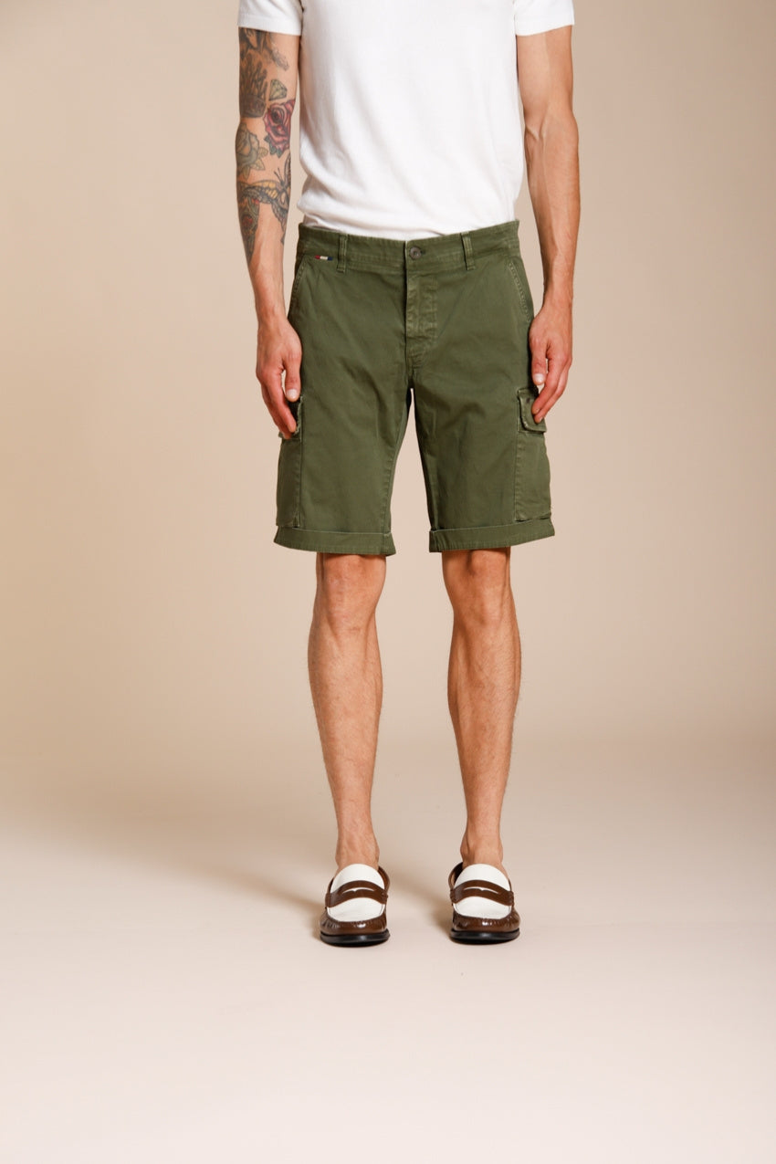 Chile Herren Cargo Bermuda aus Stretch Satin slim fit ①