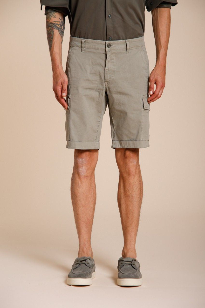Chile Herren Cargo Bermuda aus Stretch-Satin slim fit ①