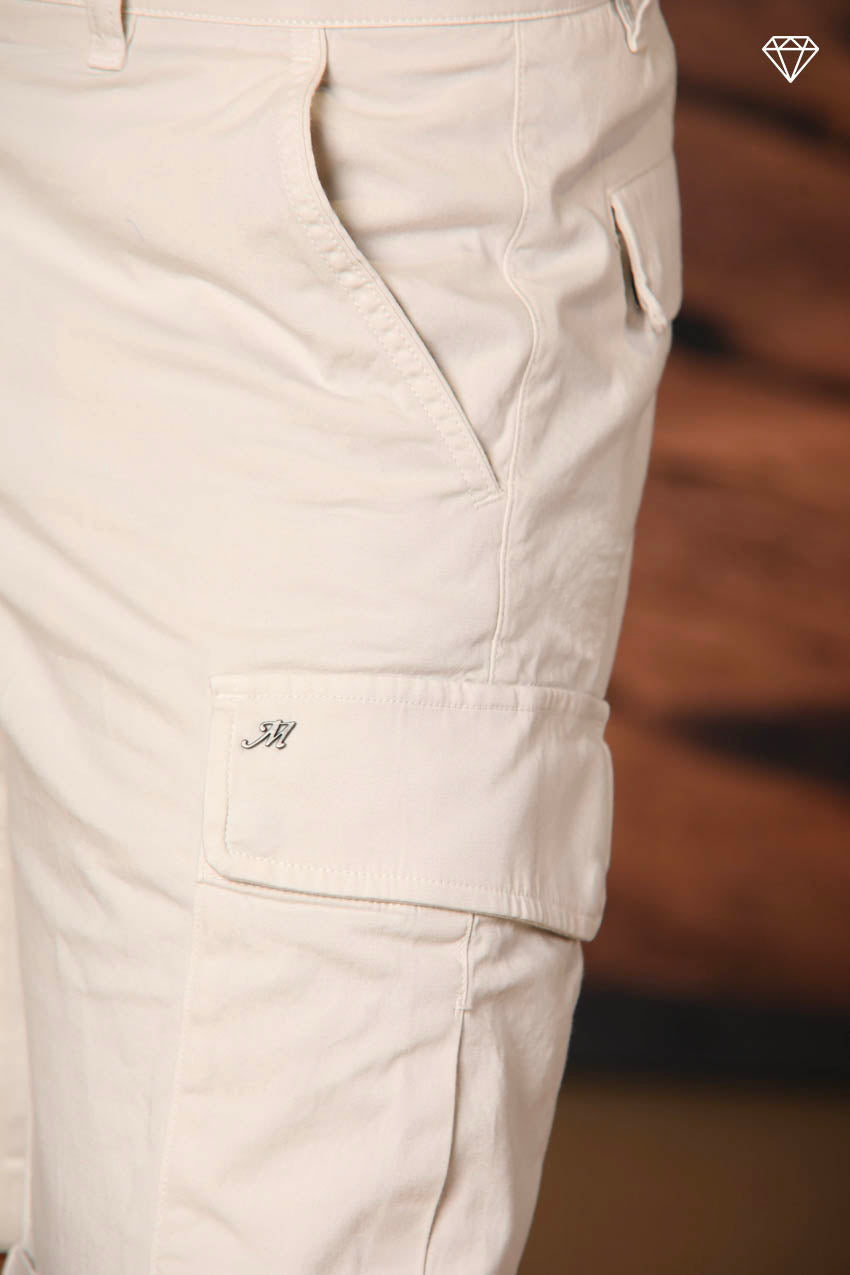 Chile men's cargo bermuda shorts in stretch satin slim fit ①