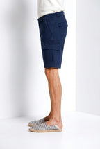 Chile men's cargo bermuda satin stretch slim fit ①