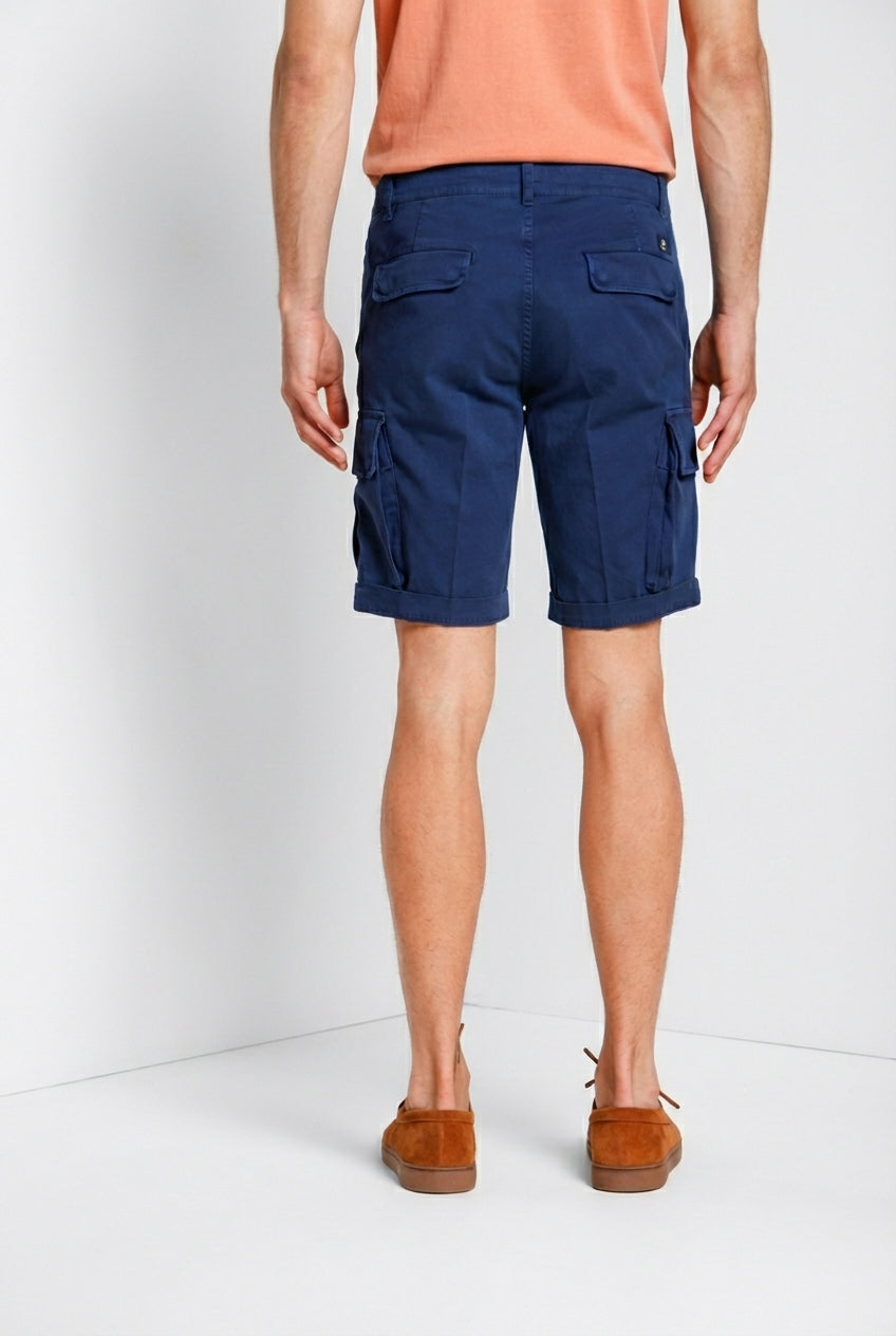Chile Herren Cargo Bermuda aus Stretch-Satin slim fit ①