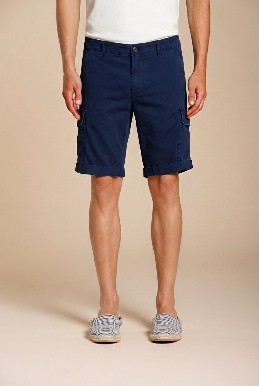 Chile Herren Cargo Bermuda aus Stretch-Satin slim fit ①