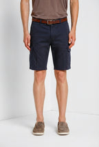 Chile bermuda cargo uomo in raso stretch slim fit ①