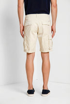 Chile men's cargo bermuda stretch satin slim fit ①