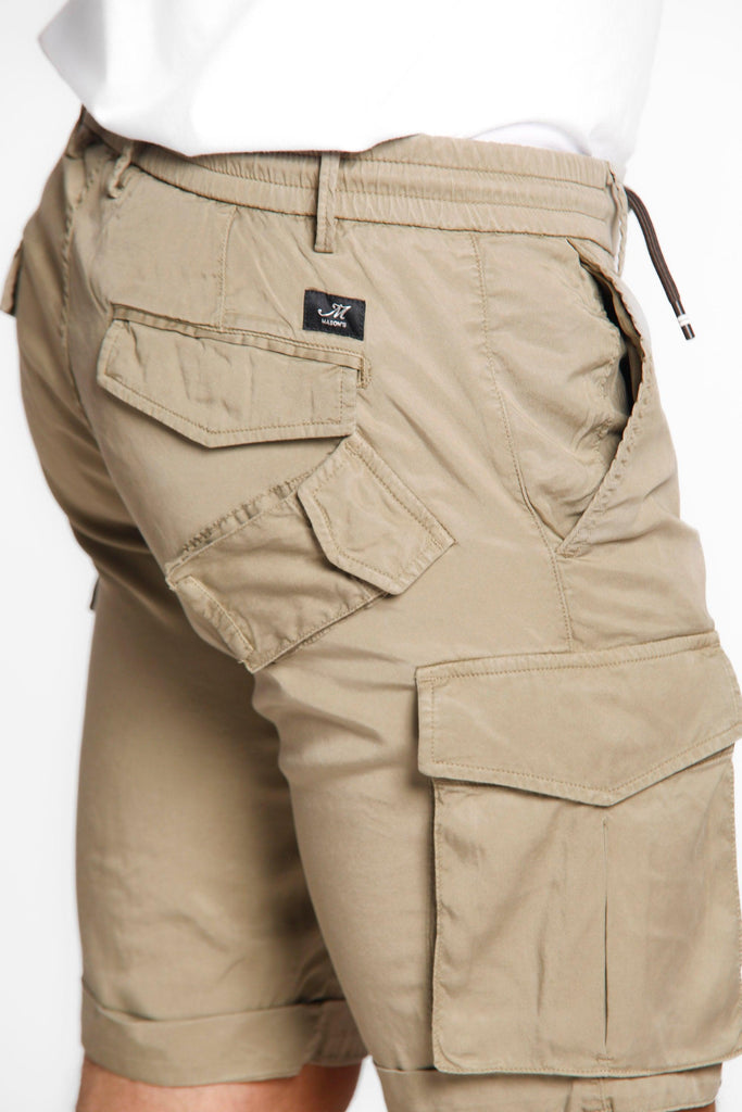 Snake Jog man cargo bermuda in tencel with drawstring regular