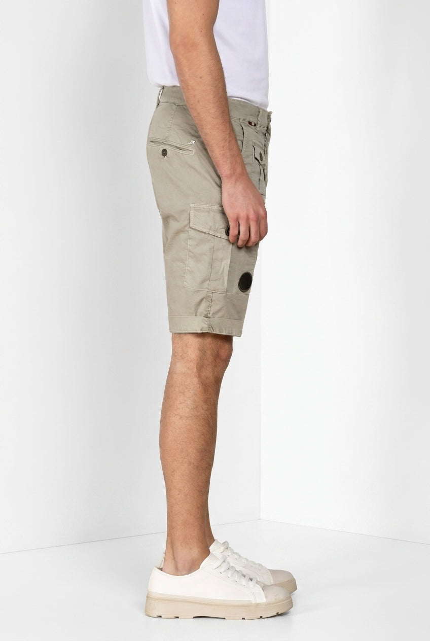 George Coolpocket bermuda cargo uomo in gabardina stretch logo edition carrot fit ①