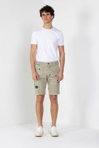 George Coolpocket bermuda cargo uomo in gabardina stretch logo edition carrot fit ①