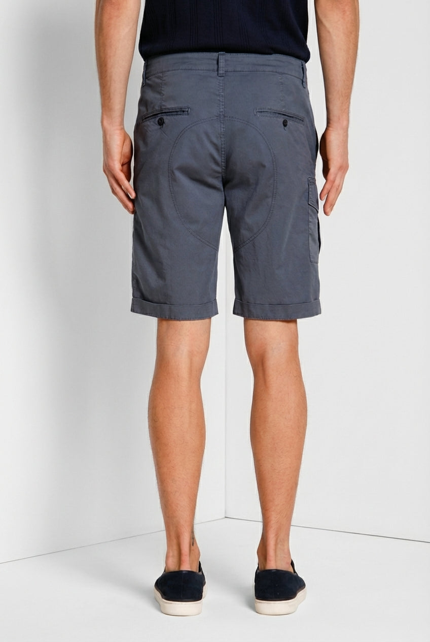 George Coolpocket men's cargo bermuda in stretch gabardine logo edition carrot fit ①