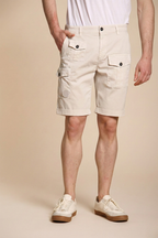 George Coolpocket Herren-Cargo-Bermuda aus Stretch-Satin logo edition Carrot Fit ①