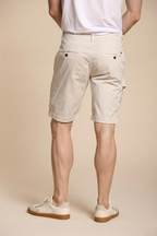 George Coolpocket Herren-Cargo-Bermuda aus Stretch-Satin logo edition Carrot Fit ①