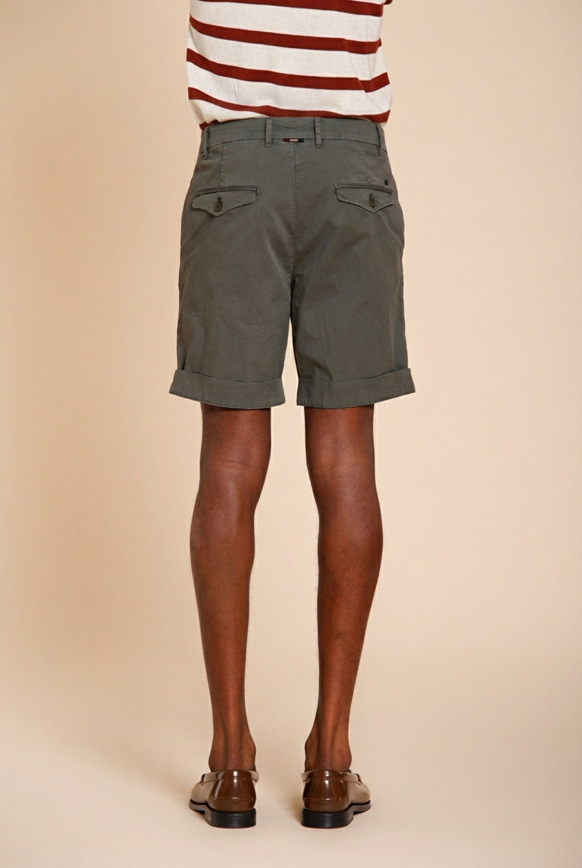 Chinos bermuda chino homme en twill léger stretch relaxed fit