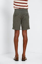 Chinos bermuda chino homme en twill léger stretch relaxed fit