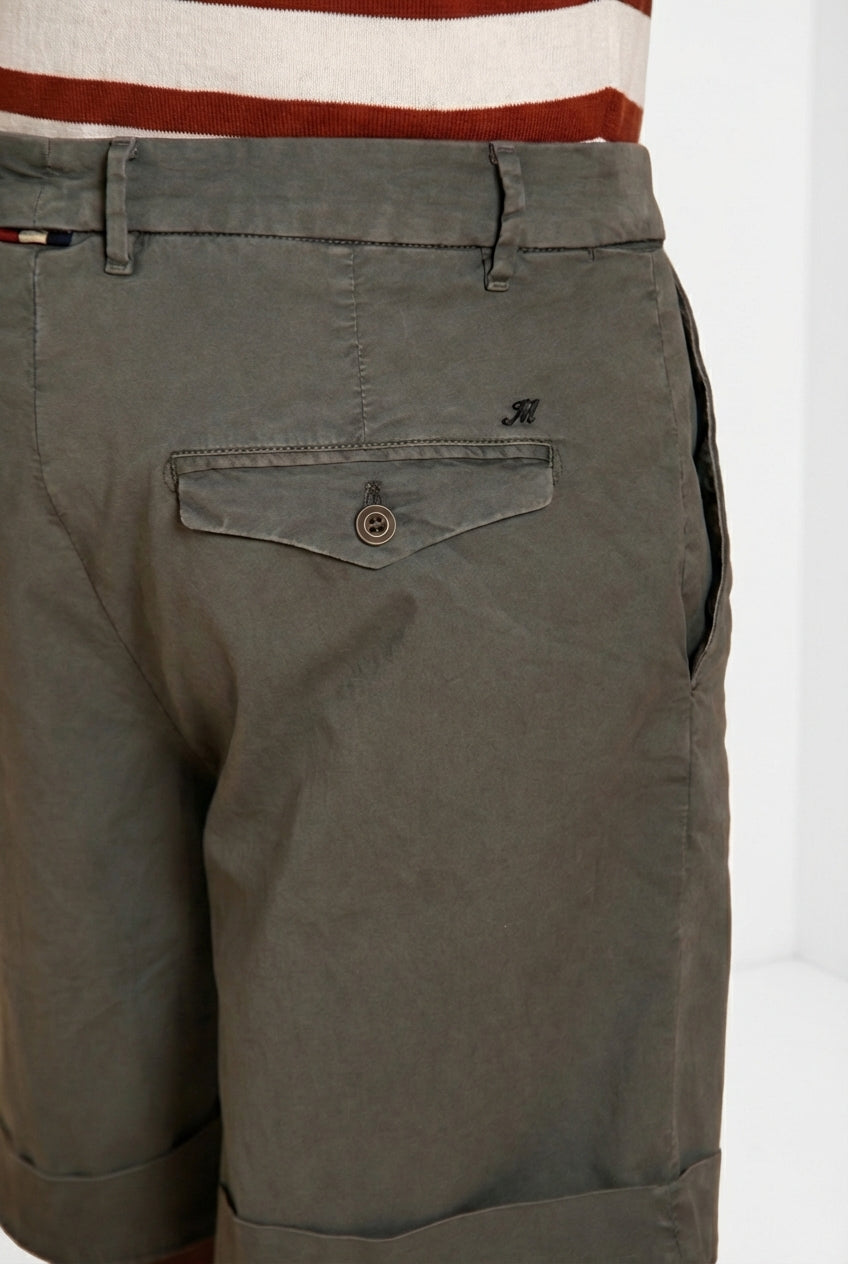 Chinos bermuda chino homme en twill léger stretch relaxed fit