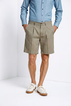 Pinces Bermuda Chino Herren aus Oxford-Canvas relaxed fit