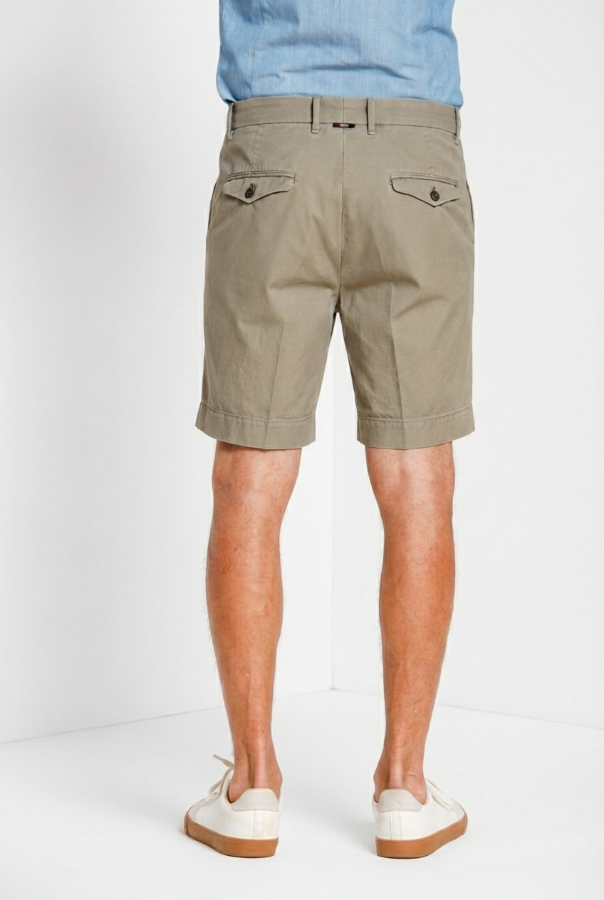 Pinces Bermuda Chino Herren aus Oxford-Canvas relaxed fit