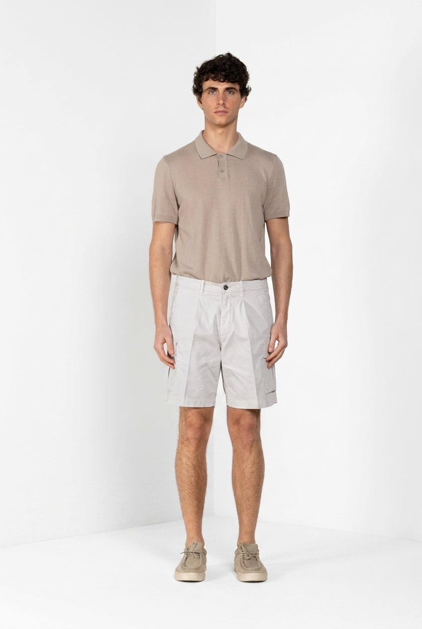 Cargo Bermuda Cargo Herren aus Stretch-Gabardine relaxed fit