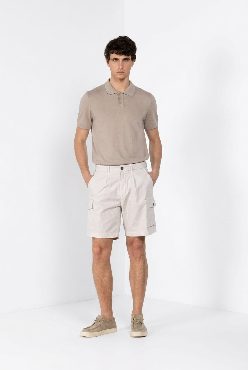 Cargo Bermuda Cargo Herren aus Stretch-Gabardine relaxed fit