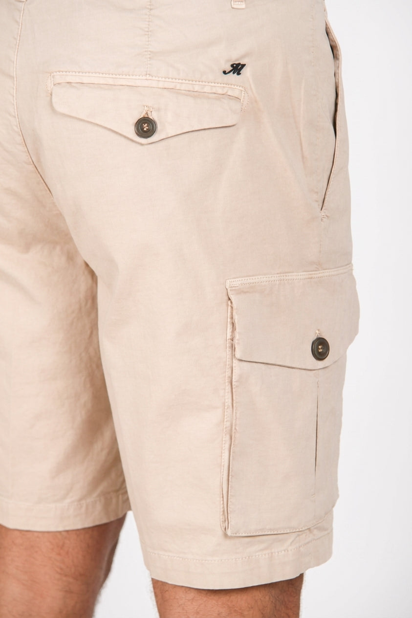 Cargo Bermuda Cargo Herren aus Stretch-Gabardine relaxed fit