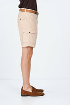 Cargo Bermuda Cargo Herren aus Stretch-Gabardine relaxed fit