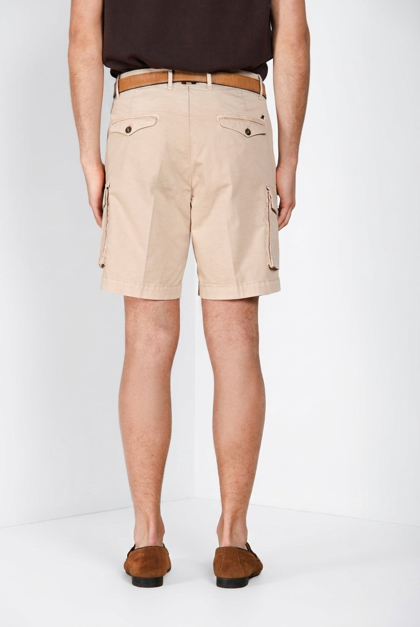 Cargo Bermuda Cargo Herren aus Stretch-Gabardine relaxed fit