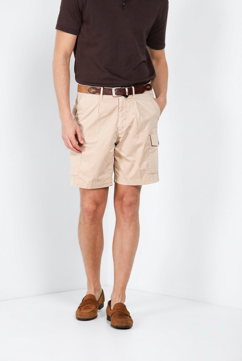 Cargo Bermuda Cargo Herren aus Stretch-Gabardine relaxed fit