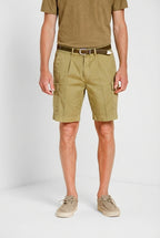 Cargo men's cargo bermuda shorts in stretch gabardine relaxed fit